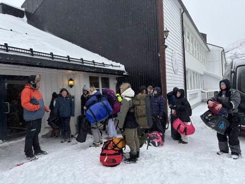 Ankomst Knaben etter laaaang burstur.